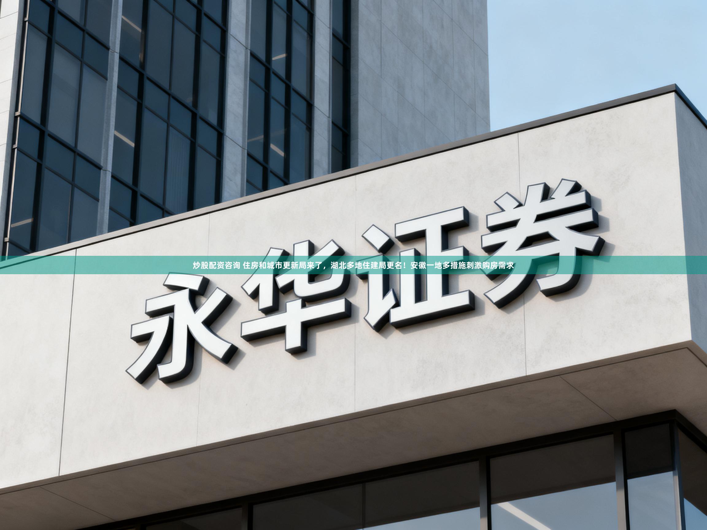 炒股配资咨询 住房和城市更新局来了，湖北多地住建局更名！安徽一地多措施刺激购房需求