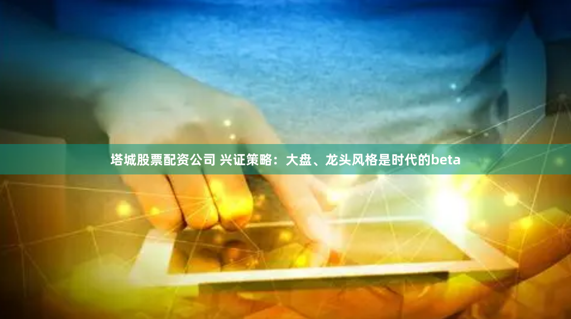塔城股票配资公司 兴证策略：大盘、龙头风格是时代的beta