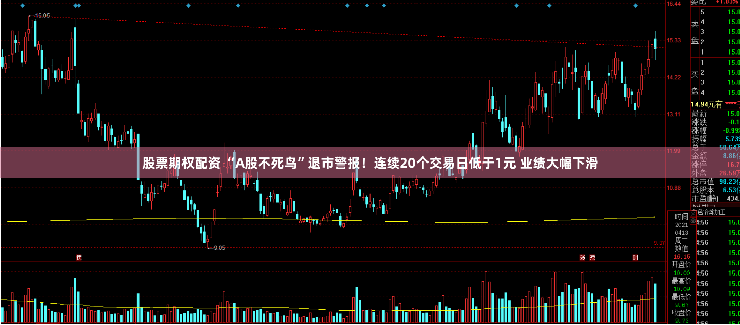 股票期权配资 “A股不死鸟”退市警报！连续20个交易日低于1元 业绩大幅下滑